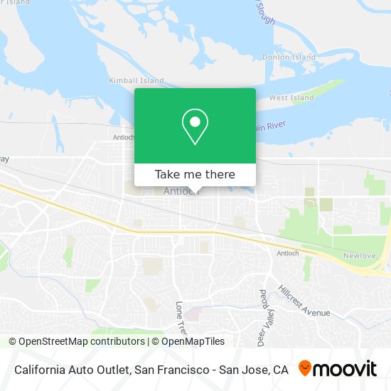 Mapa de California Auto Outlet