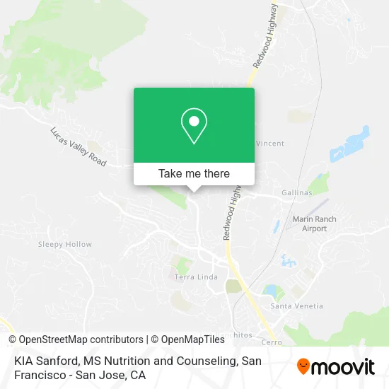 KIA Sanford, MS Nutrition and Counseling map