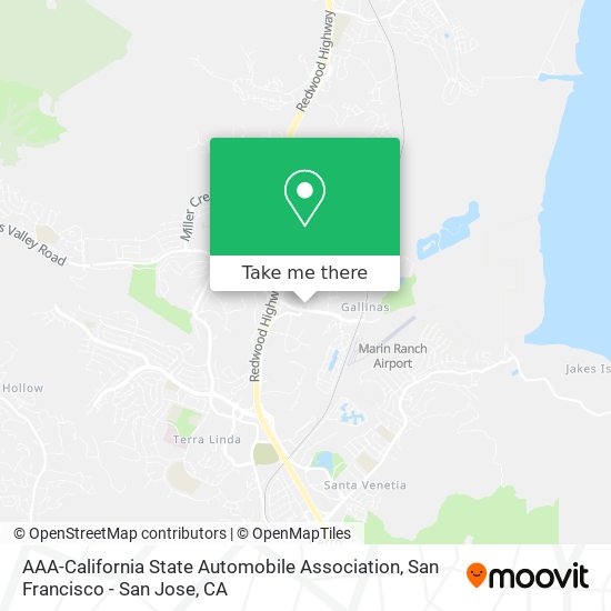 AAA-California State Automobile Association map