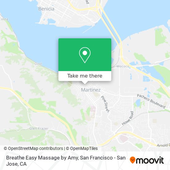 Breathe Easy Massage by Amy map
