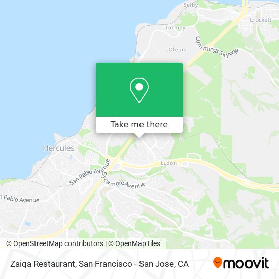 Mapa de Zaiqa Restaurant