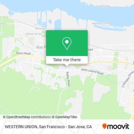 WESTERN UNION map