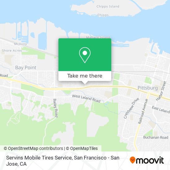 Mapa de Servins Mobile Tires Service