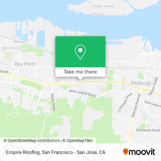 Empire Roofing map