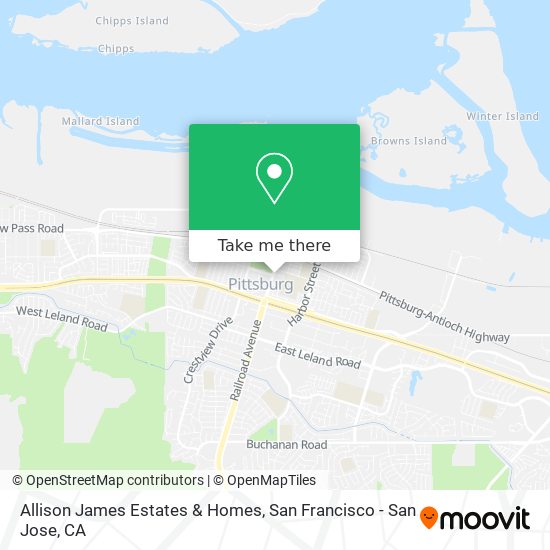 Allison James Estates & Homes map