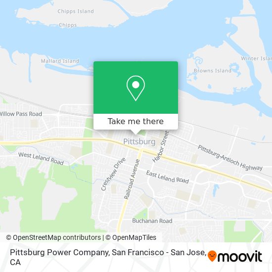 Mapa de Pittsburg Power Company