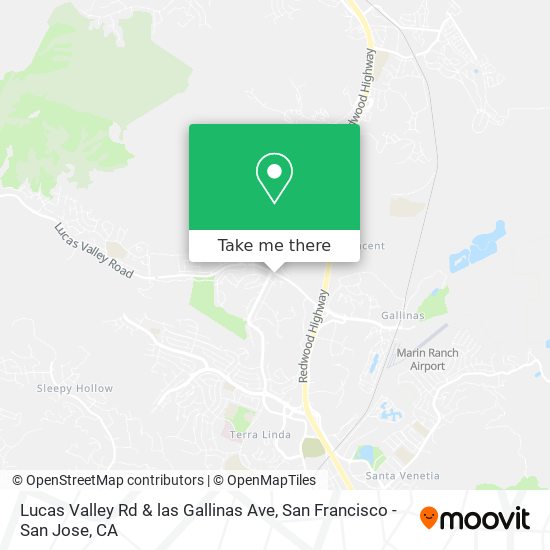 Lucas Valley Rd & las Gallinas Ave map