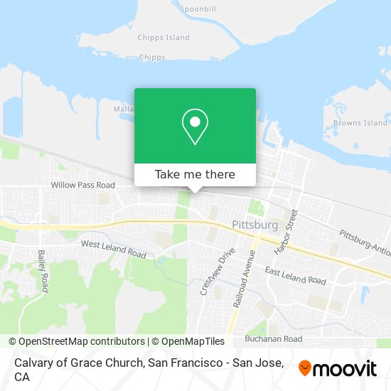 Calvary of Grace Church map