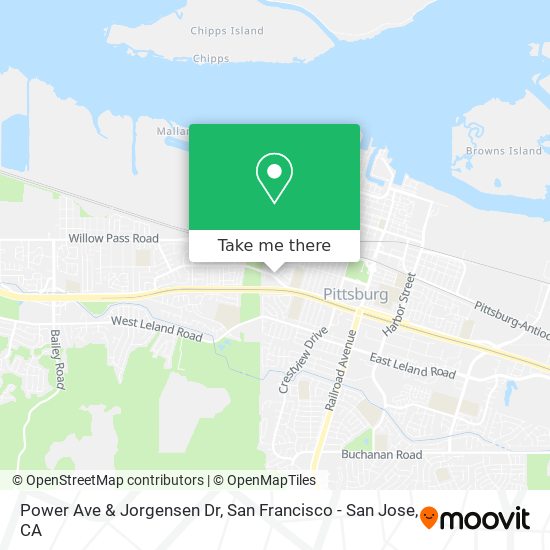 Power Ave & Jorgensen Dr map