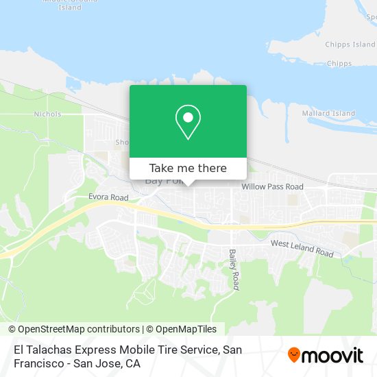 El Talachas Express Mobile Tire Service map