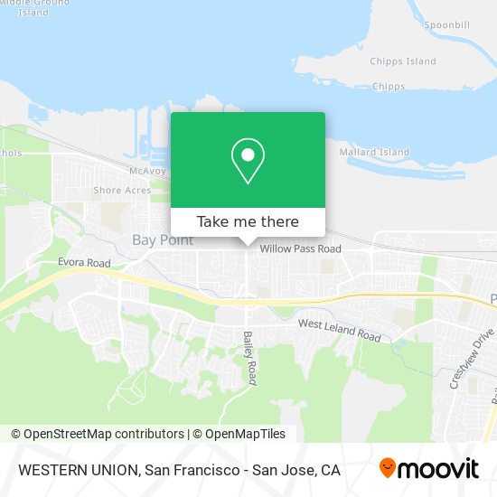 WESTERN UNION map