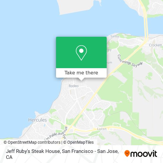Mapa de Jeff Ruby's Steak House
