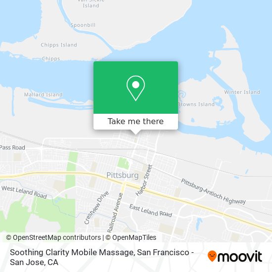 Soothing Clarity Mobile Massage map