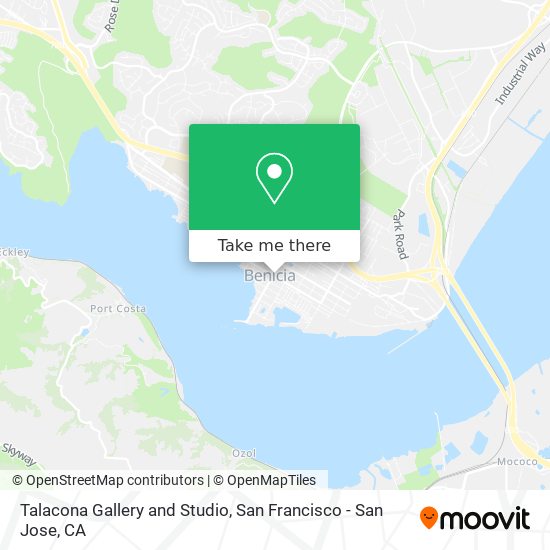 Talacona Gallery and Studio map