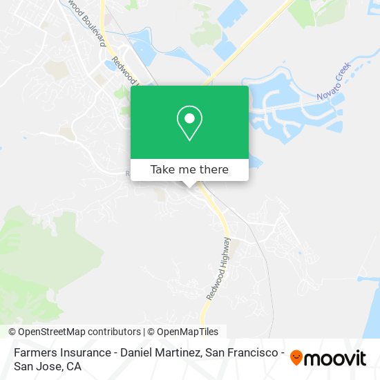 Farmers Insurance - Daniel Martinez map