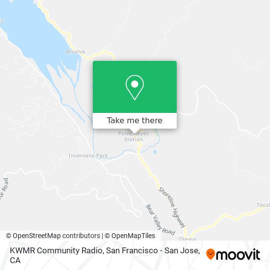 KWMR Community Radio map
