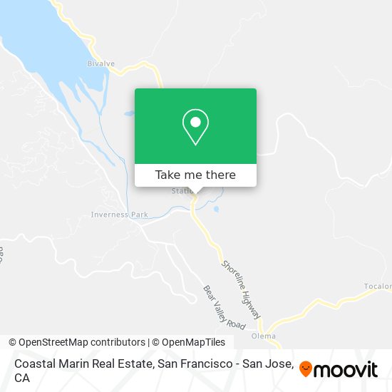 Coastal Marin Real Estate map