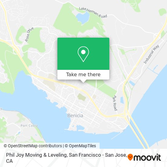 Mapa de Phil Joy Moving & Leveling