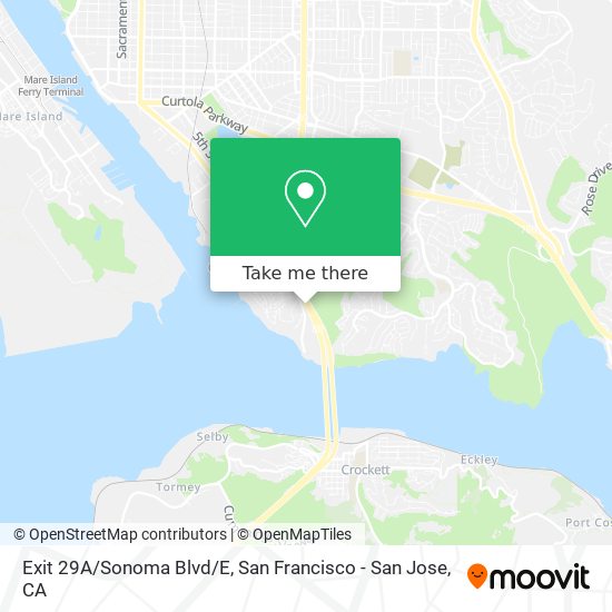 Mapa de Exit 29A/Sonoma Blvd/E