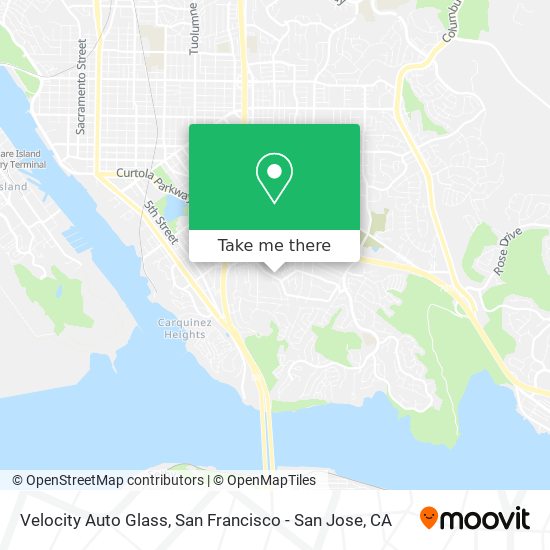 Velocity Auto Glass map