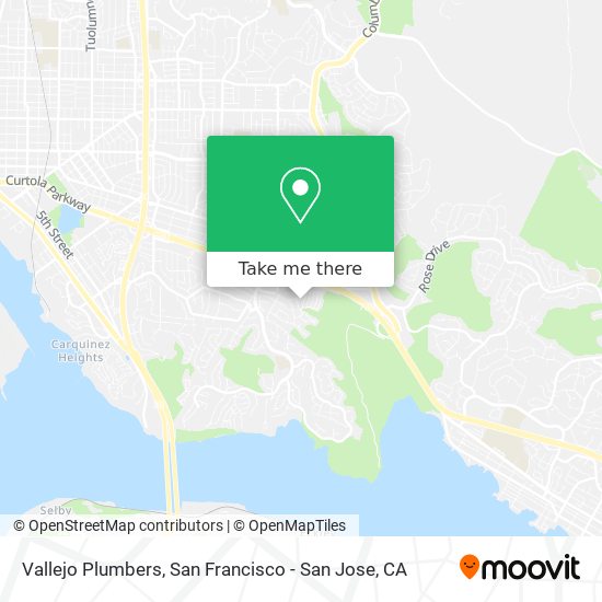 Vallejo Plumbers map