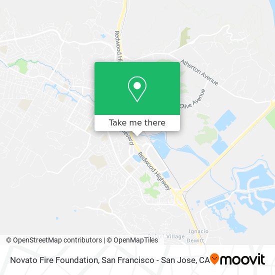 Novato Fire Foundation map