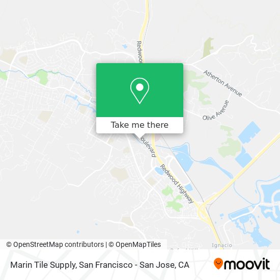 Marin Tile Supply map