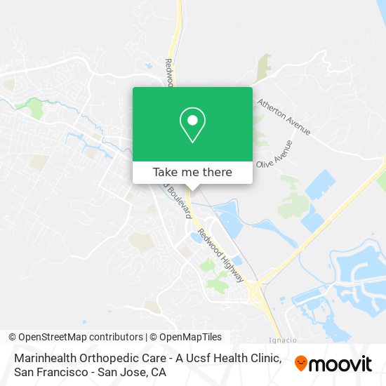 Marinhealth Orthopedic Care - A Ucsf Health Clinic map