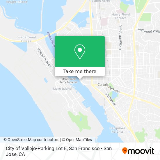 City of Vallejo-Parking Lot E map