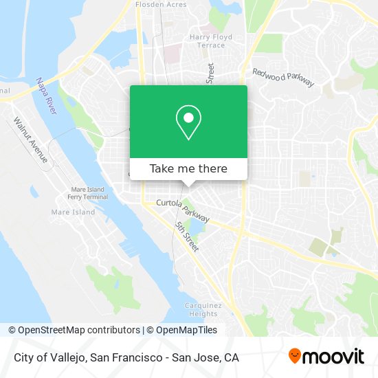 City of Vallejo map