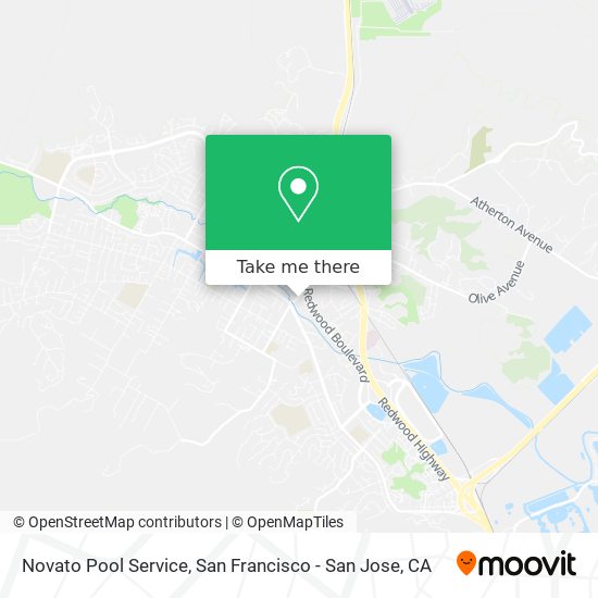 Mapa de Novato Pool Service