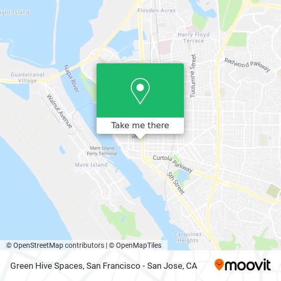 Green Hive Spaces map