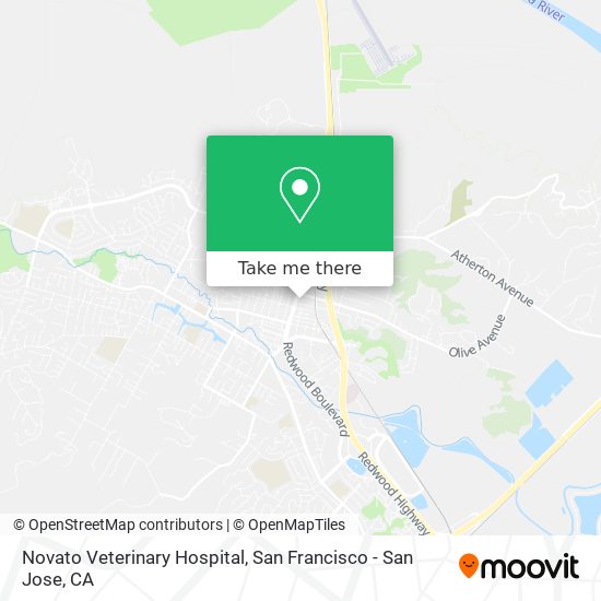 Mapa de Novato Veterinary Hospital