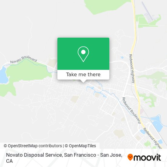 Novato Disposal Service map