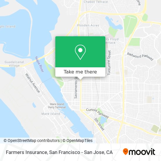 Mapa de Farmers Insurance
