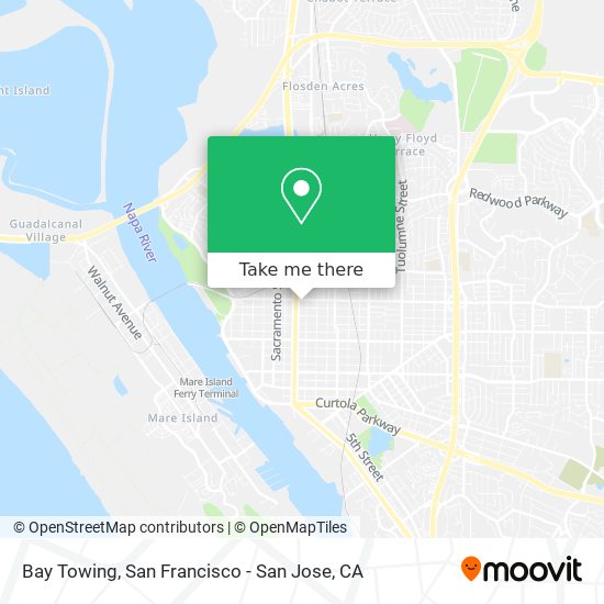 Bay Towing map