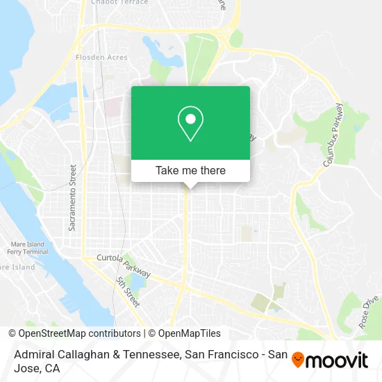 Admiral Callaghan & Tennessee map