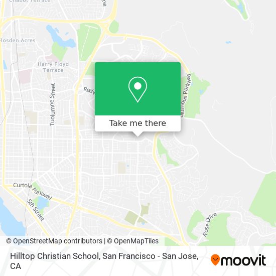 Hilltop Christian School map