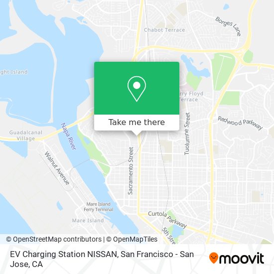 EV Charging Station NISSAN map