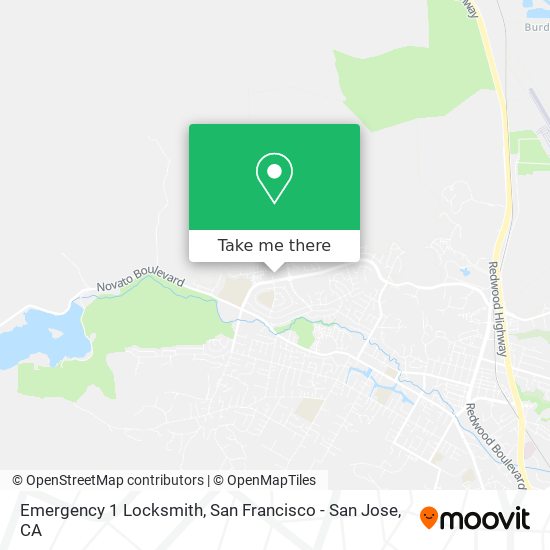 Emergency 1 Locksmith map