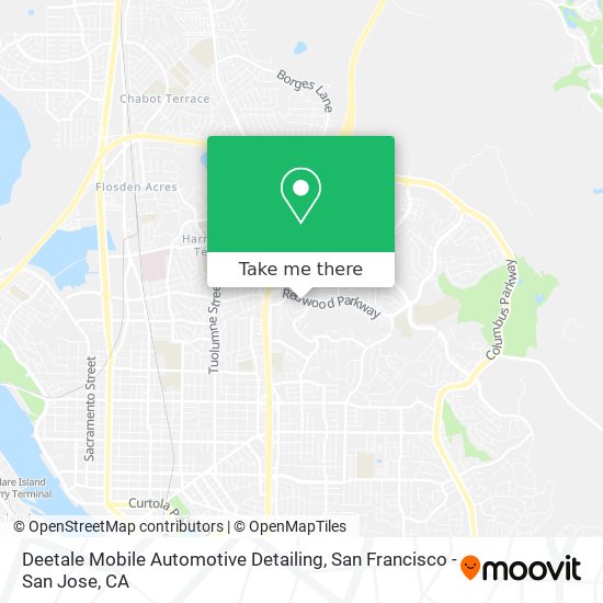 Mapa de Deetale Mobile Automotive Detailing