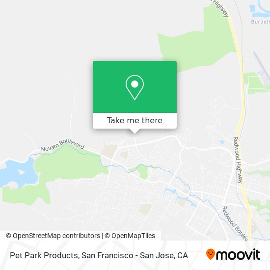 Pet Park Products map