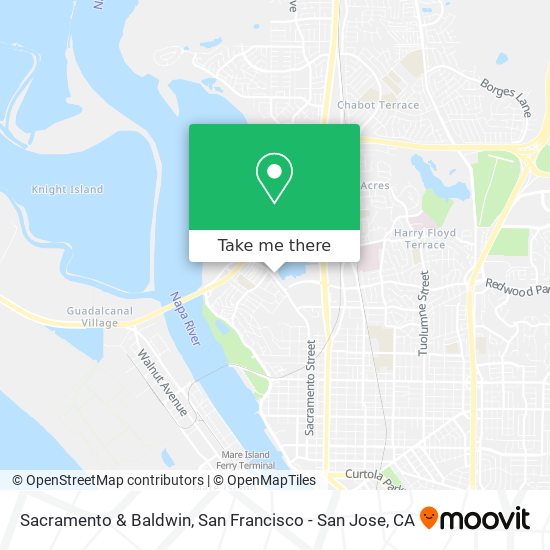 Mapa de Sacramento & Baldwin