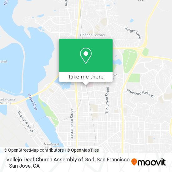 Vallejo Deaf Church Assembly of God map