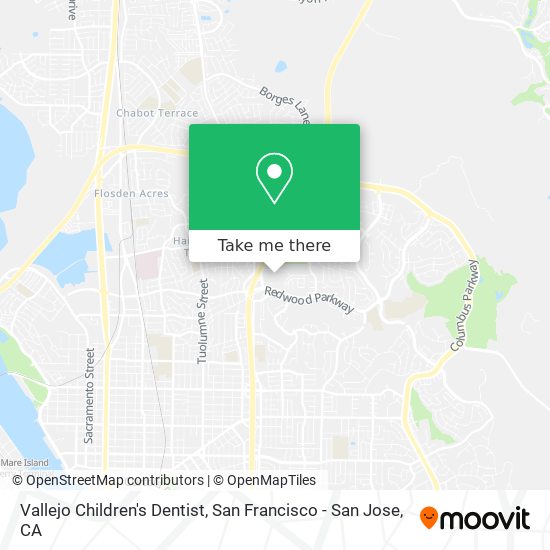 Vallejo Children's Dentist map