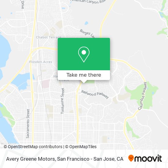 Avery Greene Motors map