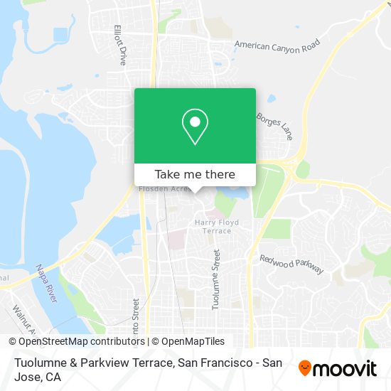 Tuolumne & Parkview Terrace map