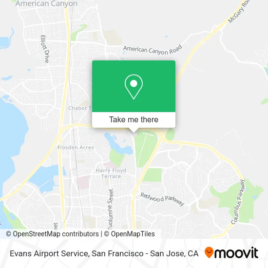 Mapa de Evans Airport Service