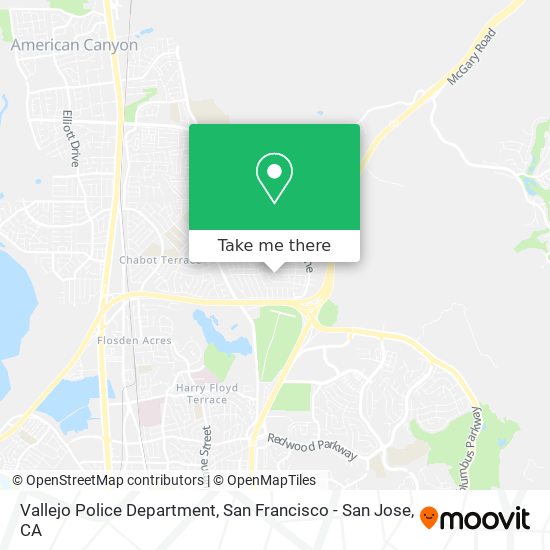 Mapa de Vallejo Police Department