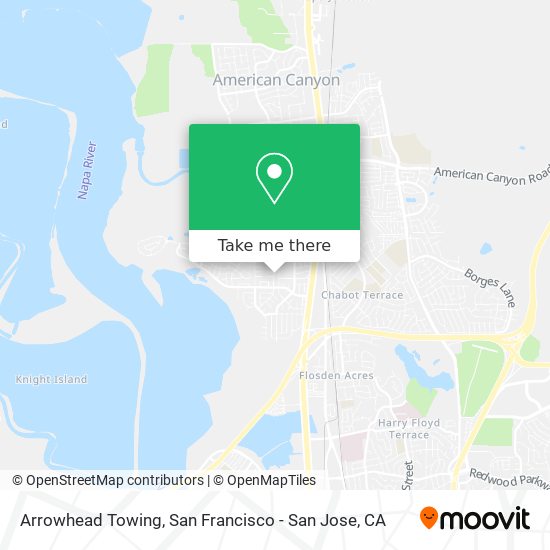 Arrowhead Towing map